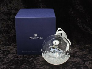 美品 スワロフスキー クリスマスボールオーナメント 流れ星 5377678 2018 CHRISTMAS BALL ORNAMENT ユニセックス [0502]