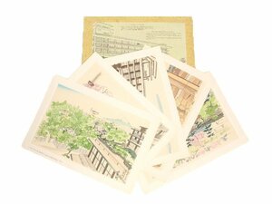  hotel okura scenery woodcut 5 pieces set picture interior . hill ticket ichi[0402]