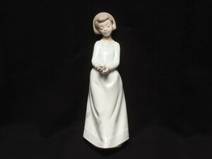 美品 リヤドロ フィギュリン 置物 オブジェ インテリア 6982 優しいお姉さん LLADRO [0502]