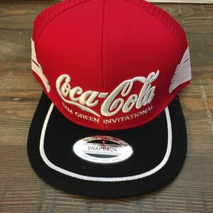 コレクターアイテム　コカコーラ　Coca Cola MADE IN U.S.A. フリーサイズ ナイロン　メッシュキャップ