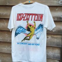 70年代バンド レッドツェッペリン　LED ZEPPELIN ジミー・ペイジ　L バンドTシャツ　ロックTシャツ　ホワイト_画像4