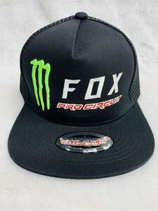 モンスターエナジー　Monster energy FOX PRO CIRCUIT MADE IN U.S.A. ナイロン　メッシュキャップ