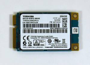 TOSHIBA mSATA SSD 256GB /健康状態90%/累積使用10983時間/動作確認済み, フォーマット済み/中古品 