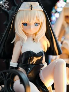 美白肌　imomodoll 1/4ドール luna シスター　大胸(L胸サイズ)　ヘッド　ボディ　MDDサイズ 半白　セミホワイト　フルセット