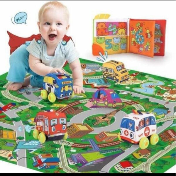 プレイマット 車 赤ちゃん プレゼント　知育玩具