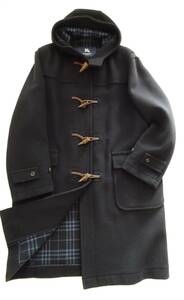 極美品 カシミヤ混★希少 XL バーバリーロンドン BURBERRY LONDON ダッフルコート ロング丈 ブラックレーベル ネイビー ヴィンテージ