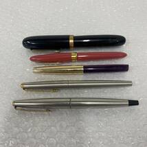 P021(90)-402【名古屋】万年筆 5本まとめ 約90ｇ PARKER パーカー 2本 / SUPER DE LUXE G-200 / PILOT パイロット / Fverbest TOKYO_画像1