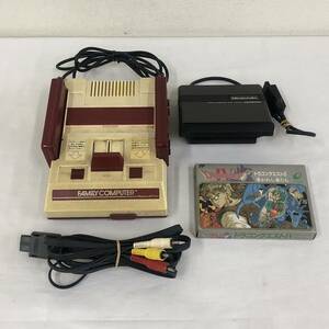 LA016758(021)-318/OY0【名古屋】Nintendo ニンテンドー ファミリーコンピュータ HVC-001 ゲーム機 / ソフト 1点