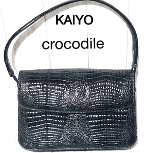 KAIYO автомобиль i колено крокодил сумка на плечо / kai yo-CROCODILE/книга@wani кожа 