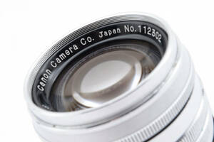 ★極上級★ CANON キャノン 50mm F1.8 L39 レンズ LTM Leica ライカ マウント用 Lマウント用 #2045360