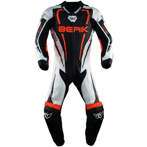 MFJ公認モデル BERIK ベリック レーシングスーツ LS1-171334 RED 54サイズ(XXLサイズ相当) サーキット ツーリング 【バイク用品】