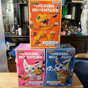 デジモンアドベンチャー DXF フィギュア AGUMON TAILMON GABUMON スペシャル　3個セット　1円スタート　1スタ