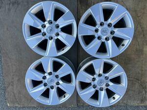 17X7.5J PCD 139.7 6H ET 25 ランクル150系 プラド 純正アルミホイール 4本 セット ランドクルーザープラド ハイエース 等