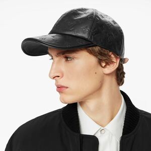 LOUIS VUITTON キャップ モノグラム シャドー M76985 サイズ62 ルイ ヴィトン キャスケット 帽子 Cap レザー