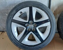 プリウス ZVW 50 ツーリング 純正 トヨタ 17 インチ アルミホイール & タイヤ 4本 セット 215/45R17 DUNLOP_画像5