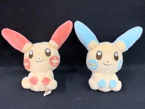 ポケモンセンター　2006 キャンバス ぬいぐるみ　プラスル マイナン　2体セット　ポケットモンスター pokemon　M-0112-7