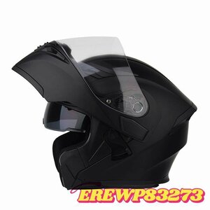 フリップアップヘルメット 人気商品システムヘルメット ダブルシールド バイクヘルメット多色フルフェイスヘルメット 男女通用XXL