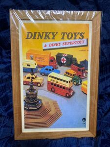 アメリカン　ミニカー　dinky toys 　額縁　絵画　壁掛け　オモチャ　スーパートイズ　アート　洋画