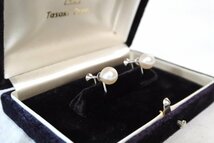 1円●極美品●田崎真珠●ホワイトゴールド×パール●イヤリング●WG750 K18●真珠 アンティーク TASAKI 結婚式_画像2