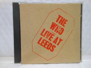 輸入盤　ザ　フー　　LIVE　AT　LEEDS