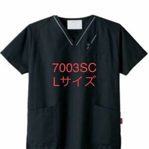 PANTONE スクラブ　7003SC ブラック　Lサイズ