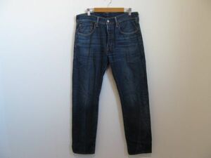 (55886)Levi's　501　CT　リーバイス　メンズ　デニム　パンツ　ジーンズ　ネイビー系　W32　L32　USED