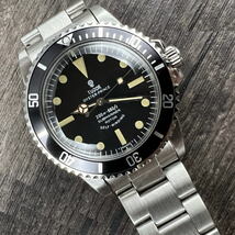 TUDOR ビンテージ 小薔薇サブマリーナ OH済み インナーサークル無し 7016/0 自動巻 プロト3連ブレス/予備5連＆3連リベット付 歩度良好！_画像2