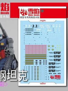 MG 1/100 ガンタンク用蛍光水転写式デカール　並行輸入品