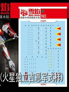 MG 1/100 ガンダムF90 火星独立ジオン軍仕様用蛍光水転写式デカール　並行輸入品