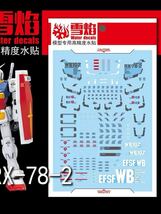 PG 1/60 RX-78-2 ガンダム用水転写式デカール　並行輸入品_画像1