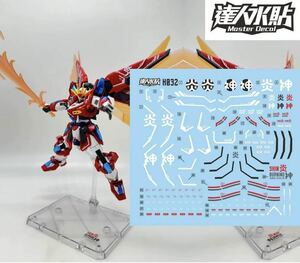 HG 1/144ガンダムビルドメタバース 神バーニングガンダム用水転写式デカール　並行輸入品