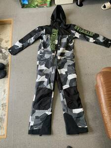 JETHWEAR jet wear snowmobile THE ONE SUIT cotton inside go in One-piece mono suit coveralls camouflage camouflage -juM size * trying on only 