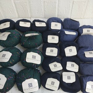 100円〜 ジバンシィ 毛糸 手芸材料 編み物◆カシミア含む 3種類・24玉