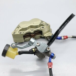 不明 汎用 フロントブレーキ ASSY BREMBO ブレンボ キャリパー ブレーキマスター φ16-18 アントライオン タンクステー　240109T08051