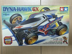 1円スタート ミニ四駆 ダイナホークGX 箱絵あり 新品未組立 希少 タミヤ ミニ四キッズ スーパーXシャーシ マイティ 廃盤 初期 当時品 