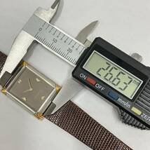 ●【SEIKO×NINA RICCI/セイコー×ニナリッチ】2320-6240 スクエア レディース クォーツ 腕時計【ケース付】★21720_画像10