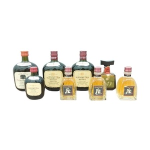 ★【SUNTORY サントリー】お酒 ウイスキー ミニボトル/小瓶 おまとめ 180ml×3 50ml×5 計790ml OLD オールド/座/ROYAL ローヤル★