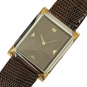 ●【SEIKO×NINA RICCI/セイコー×ニナリッチ】2320-6240 スクエア レディース クォーツ 腕時計【ケース付】★21720