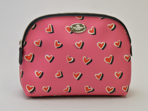 コーチ COACH F52685 化粧ポーチ/バッグ Heart print cosmetic case ピンク レディース su_p u_s F-ST2117