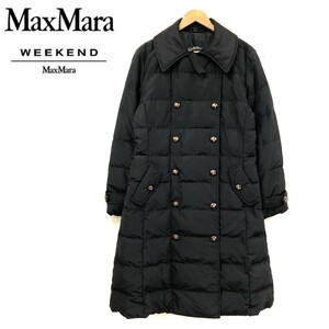 D2376-F◆美品◆ MaxMara マックスマーラ ウィークエンド ダウンコート ジャケット ◆ size42 ナイロン ブラック 古着 レディース 秋冬