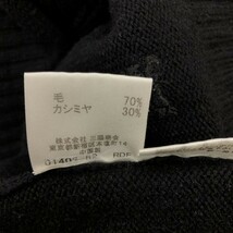 D2003-F-N◆ 美品 ◆ BURBERRY バーバリー ニット セーター トップス ◆ size1 ウール カシミヤ ブラック 古着 レディース 秋冬_画像8