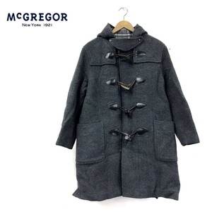 D1706-N◆old◆ McGREGOR マックレガー ダッフルコート 裏チェック メルトンウール トグルボタン ◆sizeM グレー系 毛 ナイロン 混紡