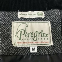 D1888-N◆美品◆ イギリス製 Peregrine HARRIS TWEED ペレグリン ハリスツイード ウールジャケット 襟コーズ◆sizeM グレー ヘリンボーン_画像8