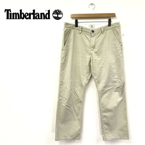 D1539-R◆Timberland ティンバーランド ワークパンツ◆サイズ34/32 メンズ 紳士 ボトムス 綿100% コットン チノ ストレート ベージュ