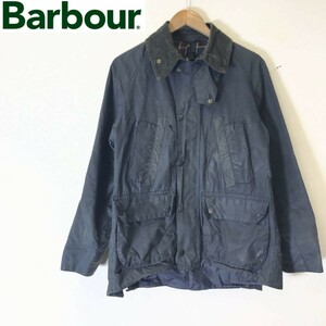 D1659-F◆ 80s~ ◆ イギリス製 ◆ Barbour バブアー ビデイル オイルジャケット 3ワラント old 90s ◆ コットン 古着 メンズ 秋冬 ブラック