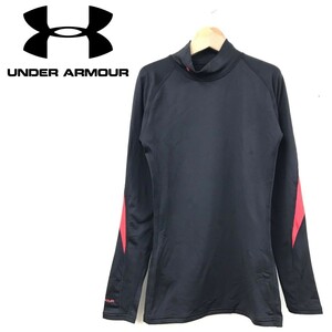 N1388-R◆良品 UNDER ARMOUR アンダーアーマー インナーウォームシャツ◆サイズSM メンズ 紳士 トップス スポーツ ストレッチ ブラック