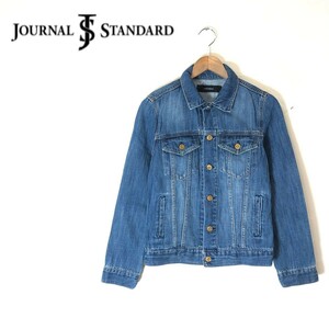 N1455-F◆ journal standard ジャーナルスタンダード デニムジャケット ジージャン ◆ コットン インディゴブルー 古着 メンズ 秋冬