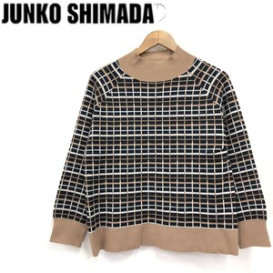 D970-F-N◆ 美品 ◆ JUNKO SHIMADA part2ジュンコシマダパートツー ニット セーター ◆ sizeM レーヨン ポリエステル 古着 レディース 秋冬