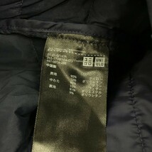 D528-R◆UNIQLO ユニクロ ウルトラライトダウンパーカー◆サイズM レディース アウター 秋冬 インナー パッカブル ネイビー 収納袋付き_画像6