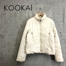 I286-O◆ KOOKAI クーカイ 中綿ジャケット ジャンパー アウター◆size38 ホワイト 白_画像1